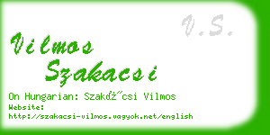 vilmos szakacsi business card